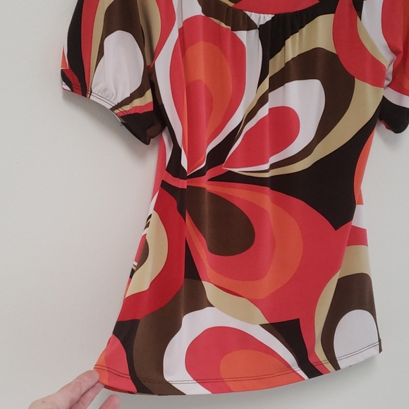 🎉HP🎉 Vintage retro square-neck blouse - Picture 10 of 12